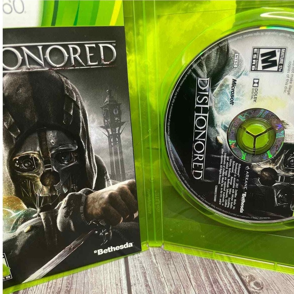 Dishonored Microsoft Xbox 360 Bethesda Arkane Studio 2012 Stealth Game CIB